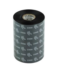 Zebra® ZipShip 2300, Farvebånd, WAX, 89x450, C: 25.4, Sort