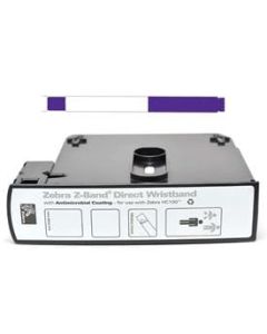 Zebra Z-Band Adult Wristband, Adhesive Closures, PURPULE, Fits For: HC100 | ZD510-HC | 10006995-4K