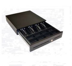 APG ECD410, Pengeskuffe, Frontåbning, Elektrisk, Sort