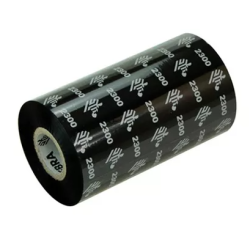 Zebra ZipShip 2300, color ribbon, 102x450m, Core: 25.4, Packaging Unit: 12 Rolls, Black | 02300BK10245