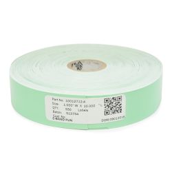Zebra Z-Band Fun, Direct Thermal Green Wristband, Polypropylene, 25.4x254mm, 350 Wristband/roll | 10012712-4