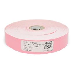 Zebra Z-Band Fun, Pink thermal Wristband, Polypropylene, 25.4x254mm, 350 Wristband/roll | 10012712-5