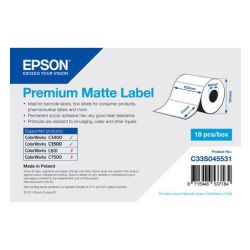 Epson Label Roll, Normal Paper, W:102 x H:51, Core: 46mm, White