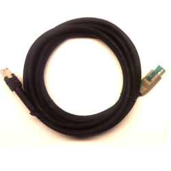 Zebra Connection cable, USB, powered USB, length: 4.6 m, straight | CBA-U45-S15ZAR