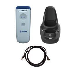 Zebra CS6080-HC, 2D, BT 5.0, Kit (USB), Hvid