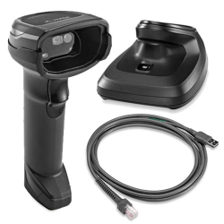 Zebra DS8178-SR, Bluetooth barcode scanner: 1D | 2D, FIPS, protection class: IP52, incl.: cable (USB), charging- /transmitter station (presentation)