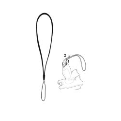 Zebra Wrist lanyard, can be attached to the bottom trigger handle | SG-PD40-WLD1-01