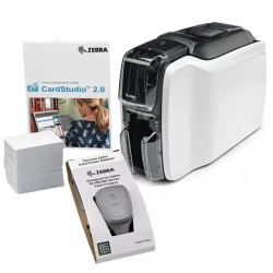 Zebra ZC100 Starterpak, Single Sided  Card printer with USB connection | ZC11-0000Q00EM00
